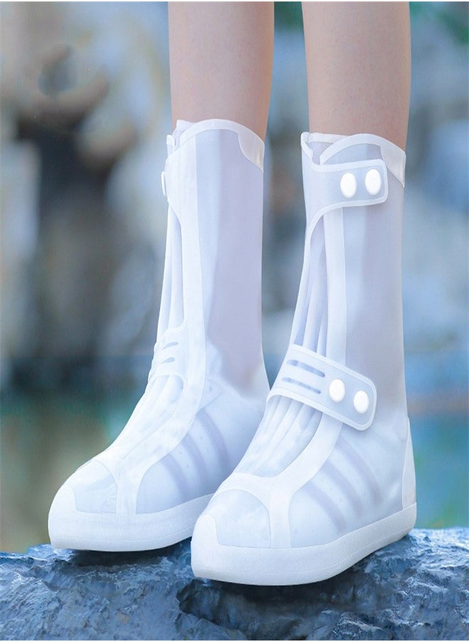 Loquat - Children's Mid Tube Rain Boots White - Image 1