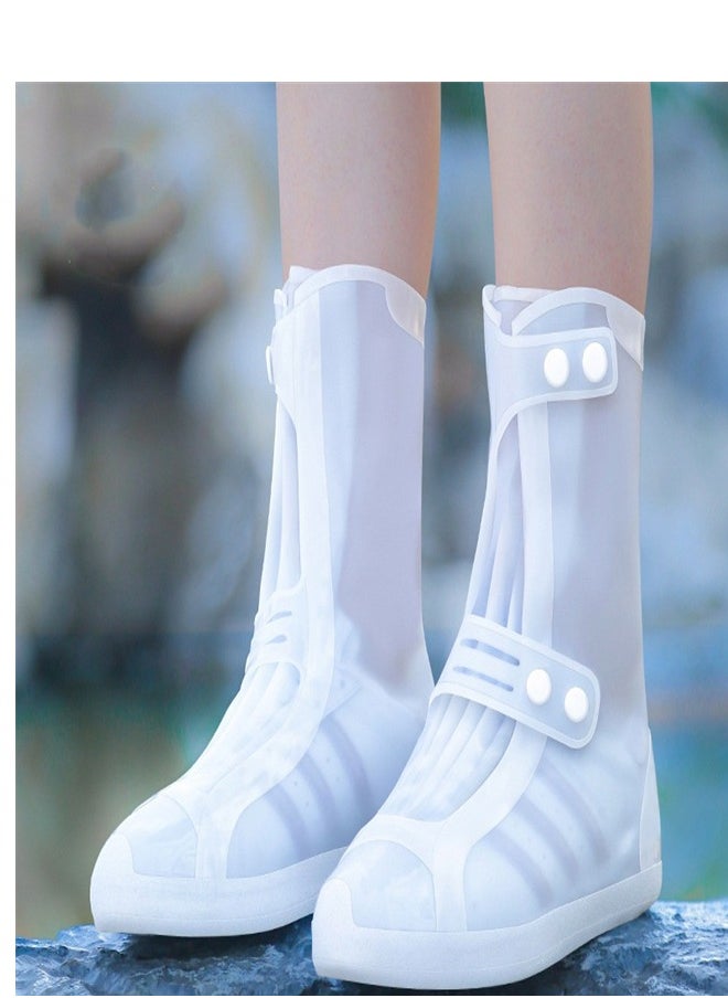 Loquat - Children's Mid Tube Rain Boots White - Image 1
