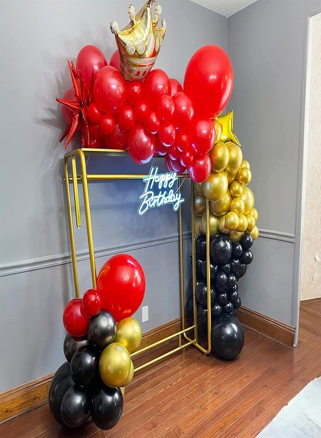 Togvu Red and Black Balloon, 60 Packs 12 Inch Red Black and Gold Balloon, Black Red Balloons for Casino Theme Party Decorations Graduation New Year Party Birthday Decorations… - Image 5