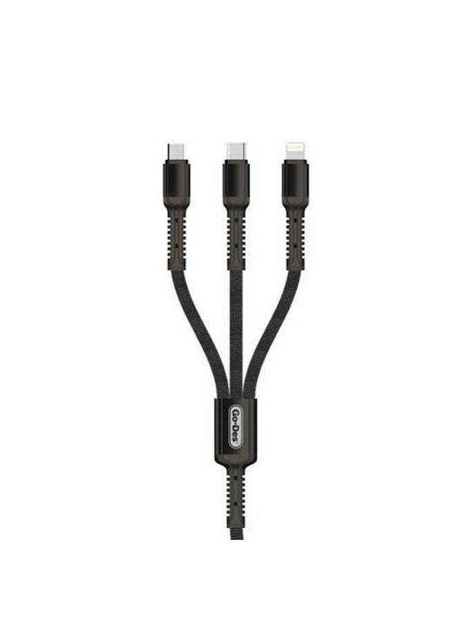 GO-DES 3 IN 1 DATA CABLE GD-UC511 - Image 2
