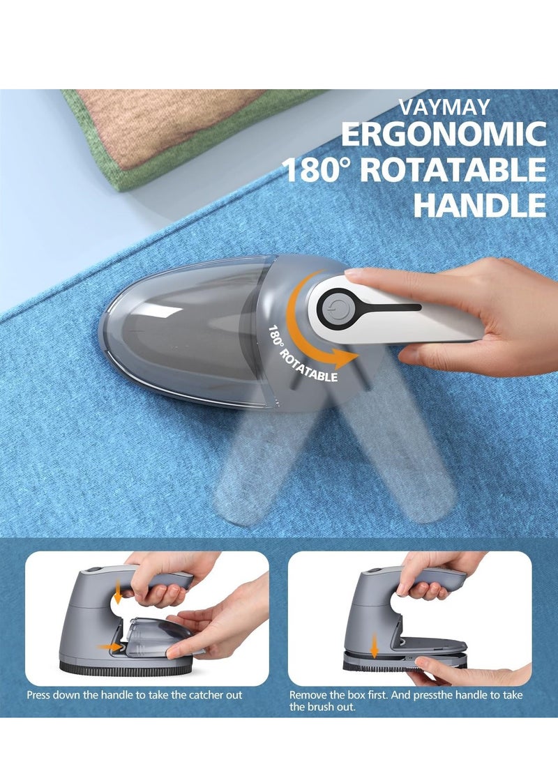 VAYMAY - Fabric Shaver, Lint Remover For Clothes Rechargeable Pet Hair Remover Quickly Remove Fuzz for Sweater Couch Sofa, Blanket Curtain And Wool - Image 1