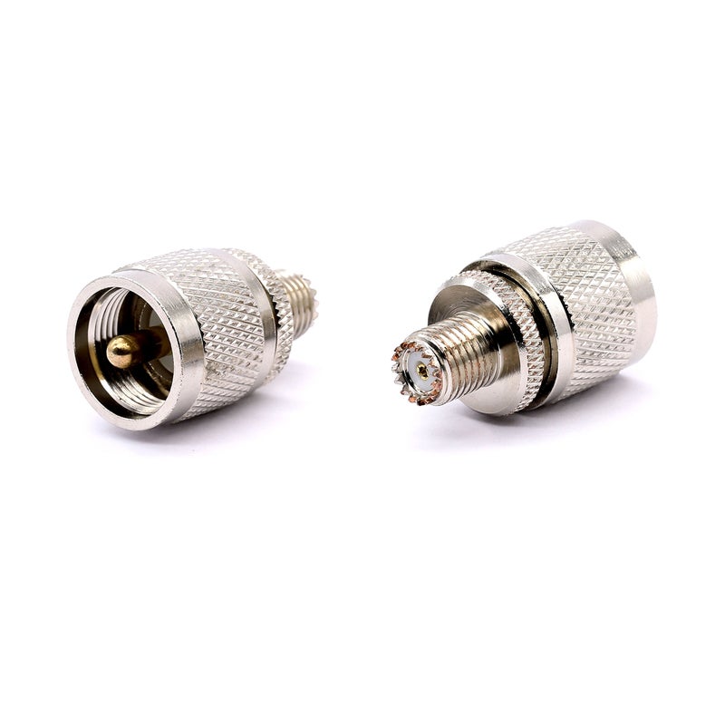 MWRF Source 2 PCs Mini UHF Female to UHF Male PL259 (SO239 Male) - Image 1