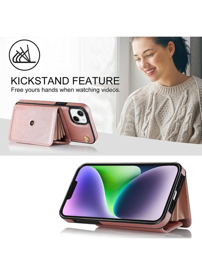 إيروريكس جراب لهاتف iPhone 14 / 13 مزود بفتحة بطاقة RFID مع حبل طويل - Image 5