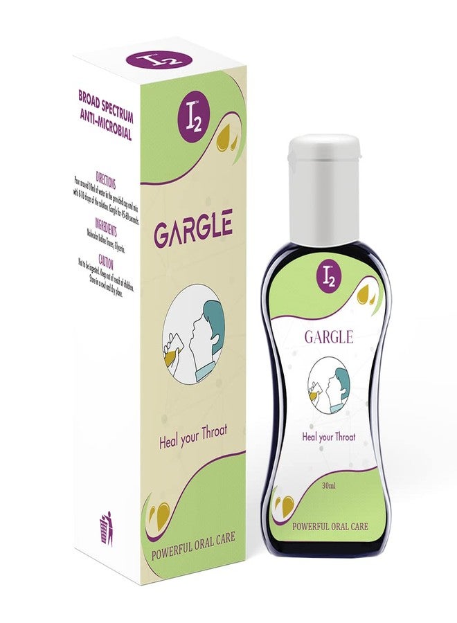 اي تو كيور غسول الفم I2 Gargle المضاد للبكتيريا | سائل غسول فم طبيعي وعضوي للتخلص من رائحة الفم الكريهة | يقضي على جميع أنواع البكتيريا والفطريات والفيروسات في تجويف الفم - 30 مل لكل عبوة (عبوة من قطعتين) - Image 2