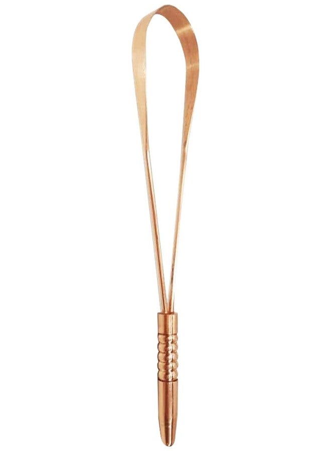 Nurpi Copper Tongue Cleaner for Adults | Fights Bad Breath Oral Care | single handel- Pack of 1 - Image 1