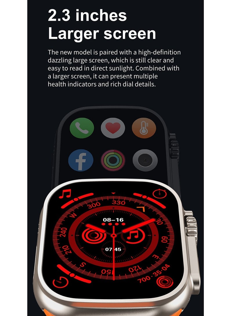 AROAQ i10 Ultra Max Smart Watch Men Women IP67 Waterproof Wireless Charging Smartwatch - Image 4