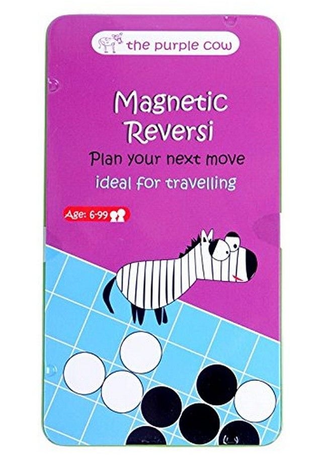 The Purple Cow Magnetic Reversi Game. Travel Size Board Game Set For Kids  - Image 2