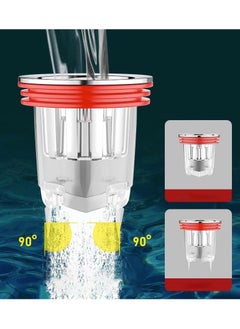 Generic Anti-Odor Floor Drain Set - Shower Waste Water Drainer with Backflow Prevention, Sewer Core Plug, One-Way Drain Valve - Pack of 4 for a Cleaner Bathroom Environment.  - Image 4