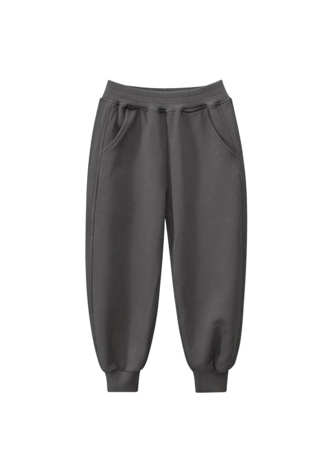 Grrr Autumn Children's Pants Of The New Children's Sports Pants In The Big Children's Solid Color Loose Pants A Generation Of Hair