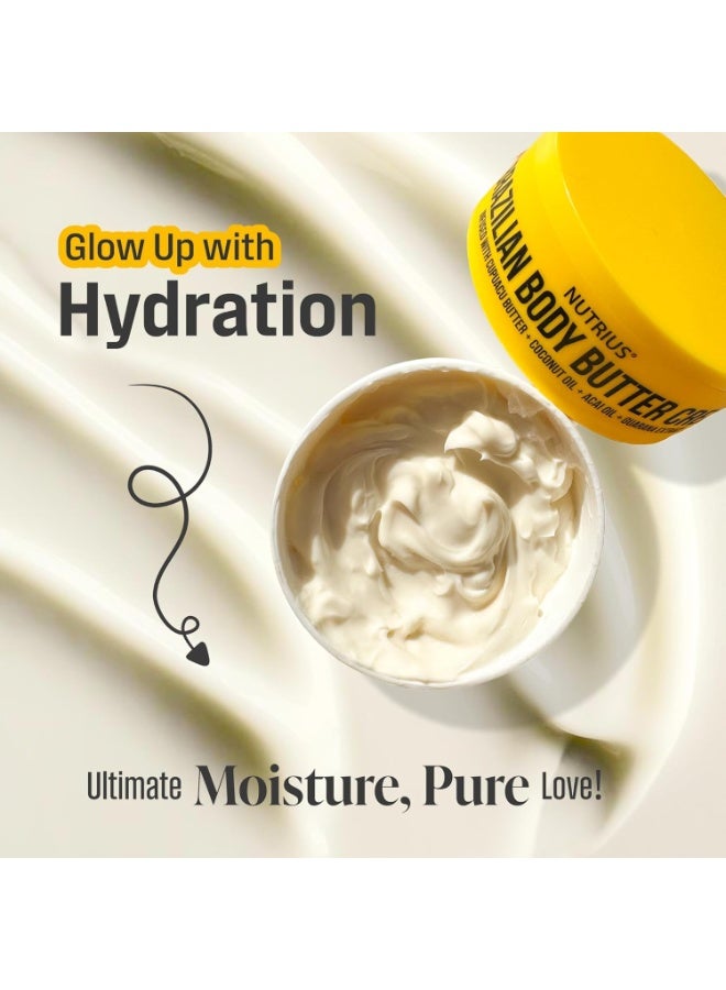 Nutrius Brazilian Body Butter Cream, 6 FL OZ - Image 3
