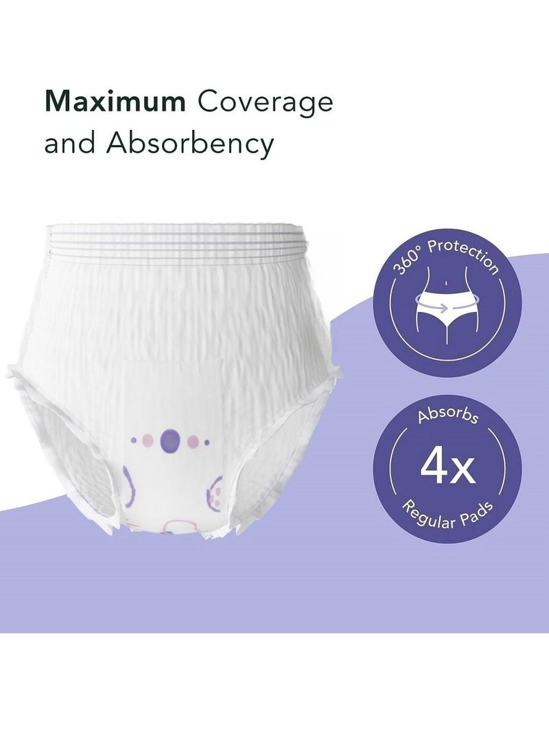 Be a better mom - Disposable Period Pants for Sanitary Protection, 6 Count Sanitary Pads Pant Style, Protective Underwear for Women, Super Guard Short Type - Image 1