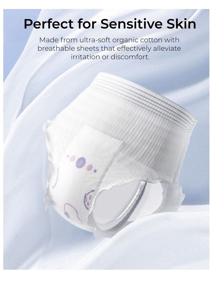 Be a better mom - Disposable Period Pants for Sanitary Protection, 6 Count Sanitary Pads Pant Style, Protective Underwear for Women, Super Guard Short Type - Image 1