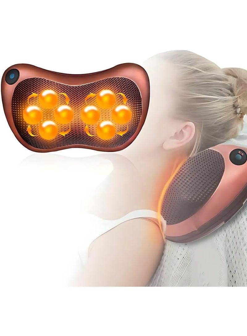 Y&D Electronic Massage Pillow Massager Cushion Shiatsu Back Massager with Heat Kneading Massage Pillow for Muscle Relaxation Back Neck Shoulders Muscle Pain Relief Corded Electric Heat Pillow Deep Kneading Relax Pain Pillow Use at Home Car - Image 1