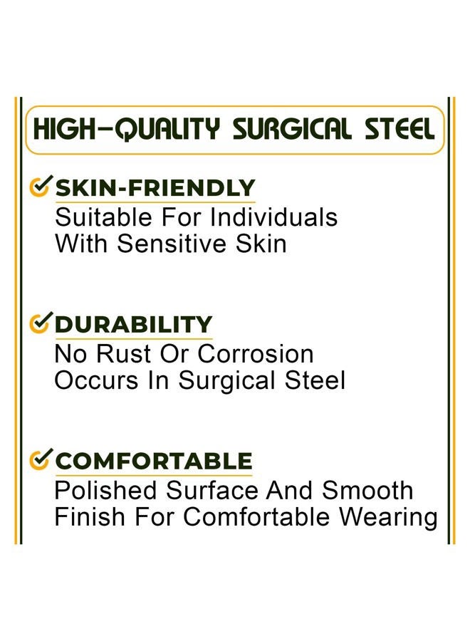 BIG GAUGES Pair of 316L Surgical Steel Black Anodized Screw-fit Piercing Jewelry Ear Stretching Lobe Plugs Flesh Tunnel Earring, Stainless Steel, - Image 4