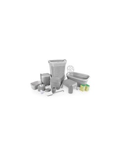 Palm set of 13 pieces, gray crescent and silver star, 622483