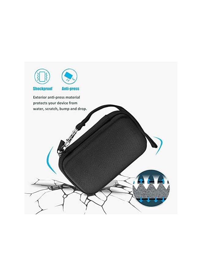 Procases - Hard Travel Case for SanDisk Extreme Portable SSD 250GB/ 500GB/ 1TB/ 2TB, SDSSDE60-500G-G25 Shockproof EVA Hard Shell Carrying Case Storage Bag -Black - Image 1