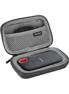 Hard Travel Case for SanDisk Extreme Portable SSD 250GB/ 500GB/ 1TB/ 2TB, SDSSDE60-500G-G25 Shockproof EVA Hard Shell Carrying Case Storage Bag -Black
