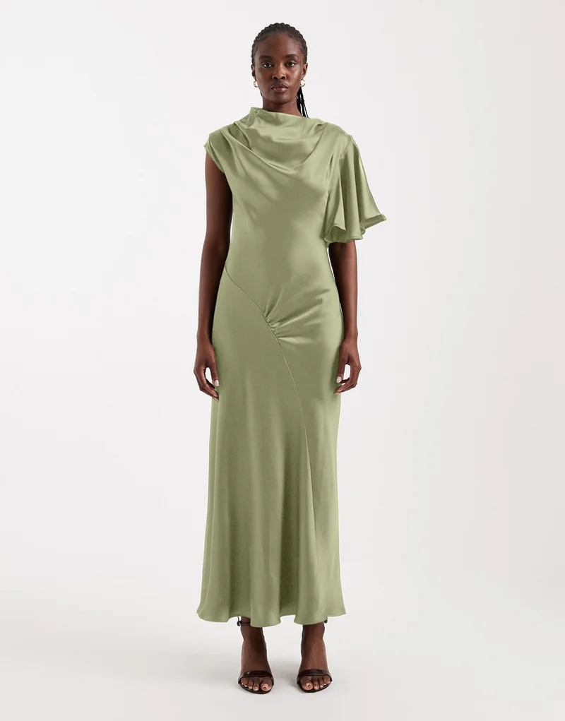 Topshop One Shoulder Maxi Dress