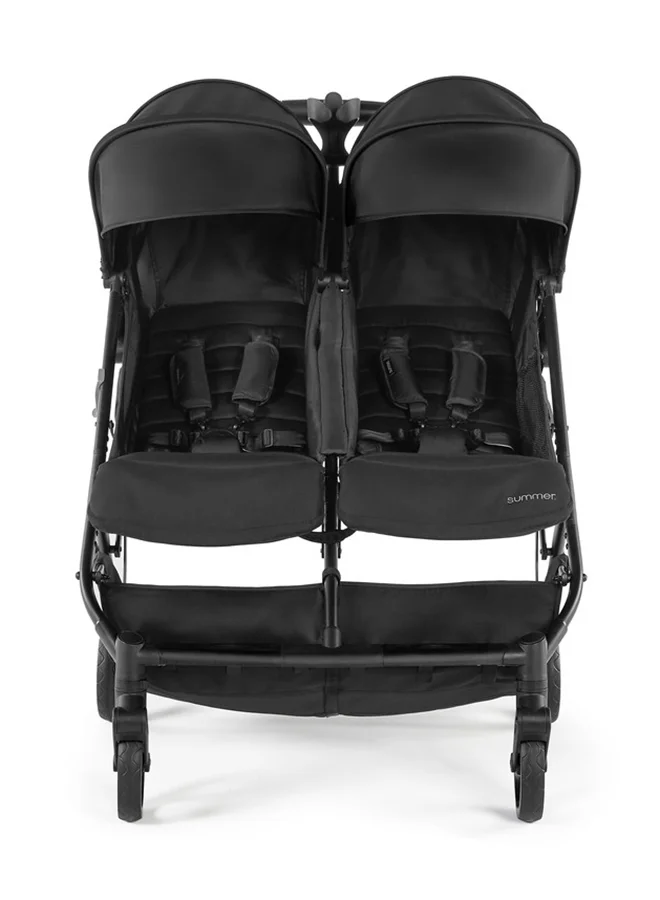 summer infant 3Dpac CS+ Double Stroller, 6 - 60 Months, Black