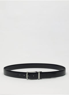 LBL by Shoexpress Men's Textured Reversible Belt with Pin Buckle Closure  - Image 1