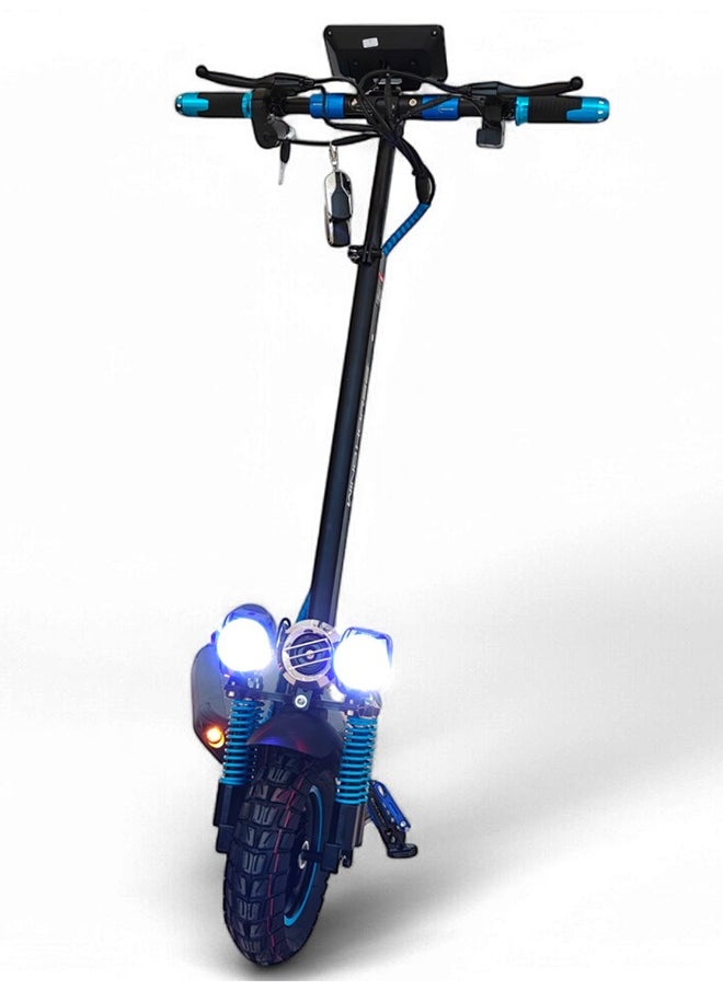 Wind Horse - H5 Folding Electric Scooter, 1200W Motor, 48V 13Ah Battery, 50KM/H Max Speed, 30KM Range, 10 Inches Tires, Dual Suspension and Remote Lock - Image 1