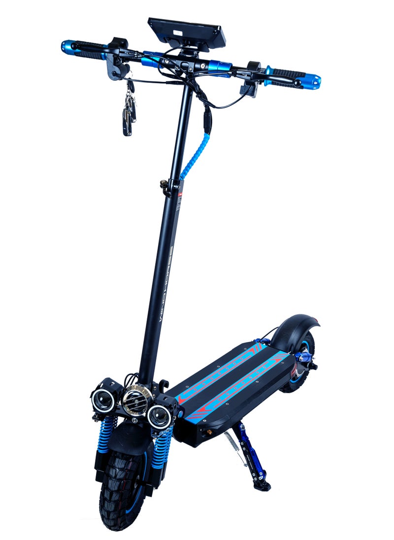 Wind Horse - H5 Folding Electric Scooter, 1200W Motor, 48V 13Ah Battery, 50KM/H Max Speed, 30KM Range, 10 Inches Tires, Dual Suspension and Remote Lock - Image 1