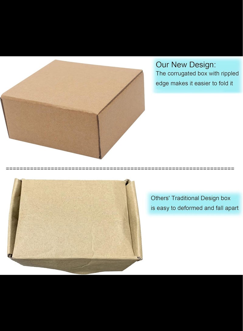 Generic 10 Pack Small Shipping Boxes, Corrugated Small Cardboard Boxes for Shipping, Recyclable Packaging Boxes for Small Business, Mailer, Gift Packing, Crafts Packing, Jewelry Box Shipping, Brown 15.2x10.2x8cm  - Image 4