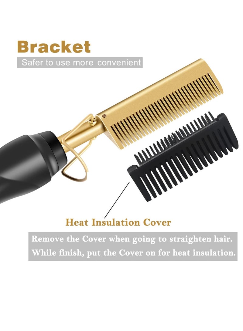 ELTRAZONE Hair Straightener Flat Irons Straightening Brush Hot Heating Comb Hair Straight Styler Corrugation Curling Iron Hair Curler Comb - Image 4