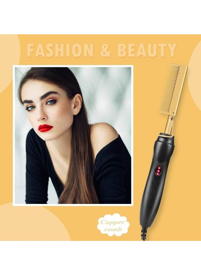 ELTRAZONE Hair Straightener Flat Irons Straightening Brush Hot Heating Comb Hair Straight Styler Corrugation Curling Iron Hair Curler Comb - Image 2