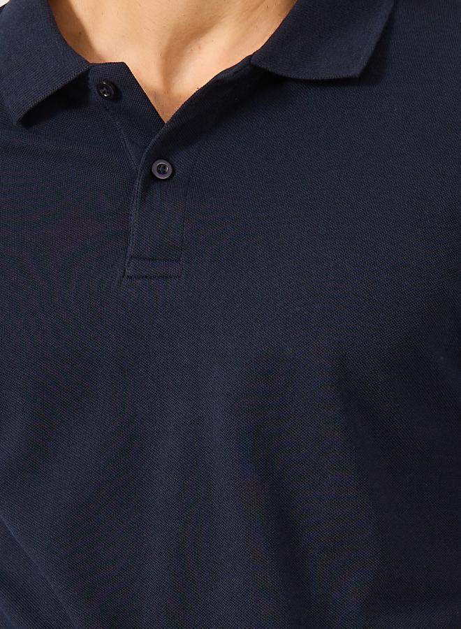 Styli Styli Solid Short Sleeve Pique Relaxed Fit Polo  - Image 3
