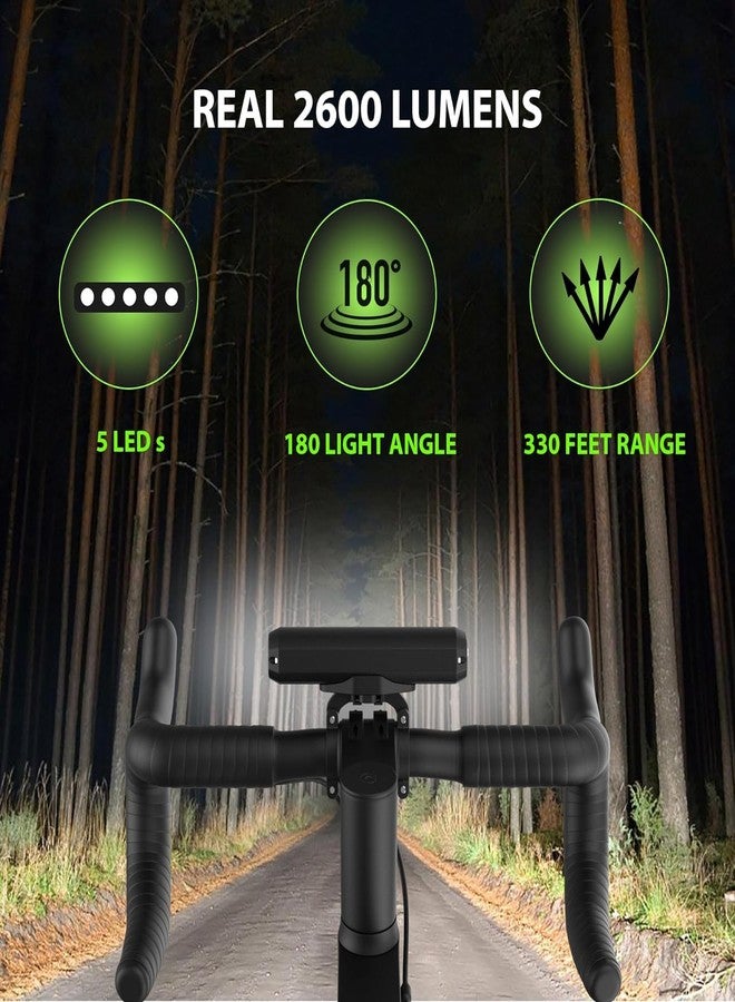 Linist Super Bright Bicycle Light | 1800 Lumen USB Rechargeable Bicycle Light | Aluminum Alloy Front Cycling Light with 4 Modes | IPX4 Waterproof & Durable Bicycle Headlamp for Road & Mountain Biking - Image 5