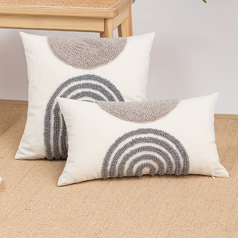 Keli Black Semi-Circular Pillow Cover With Velvet Modern Nordic Design For Model Room And B&B Hotel Decor - Image 5