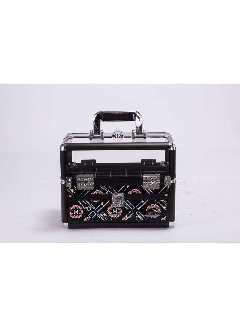 SUNRISE Premier Fantasy Collection Makeup Artists Cosmetics Train Case - Image 1