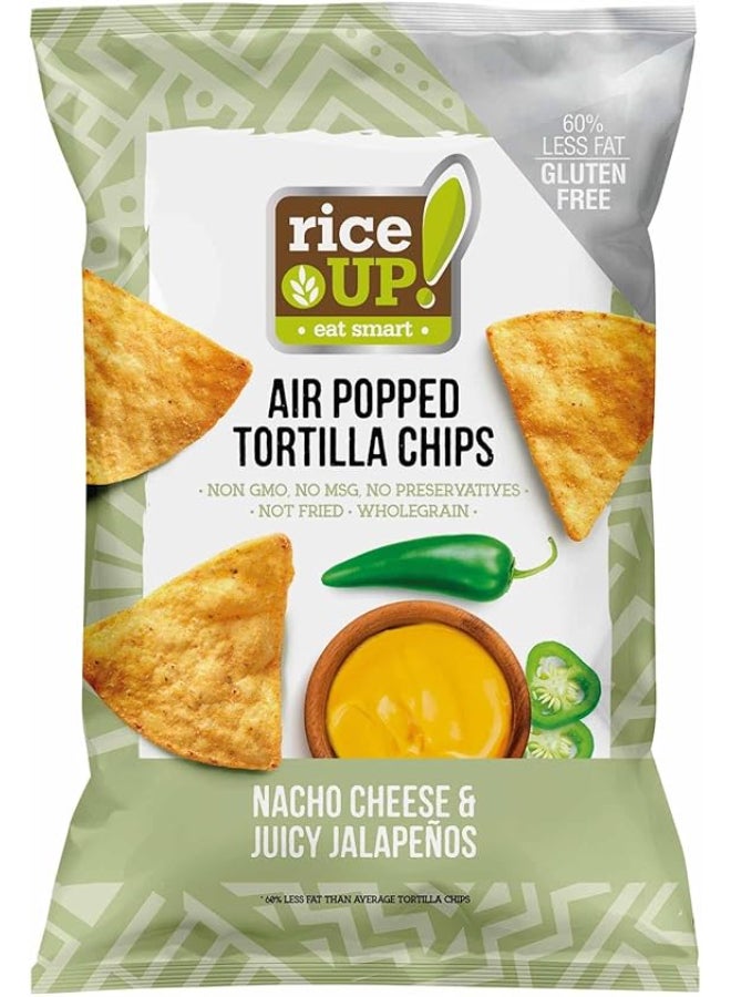 RiceUp! Tortilla Chips Nacho Cheese & Juicy Jalapenos - 60g