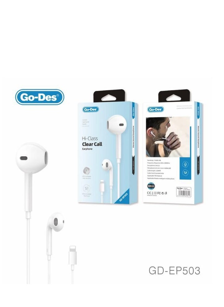 GO-DES - Go-Des - Hi-Class Clear Call Earphone (GD-EP503) - Image 1
