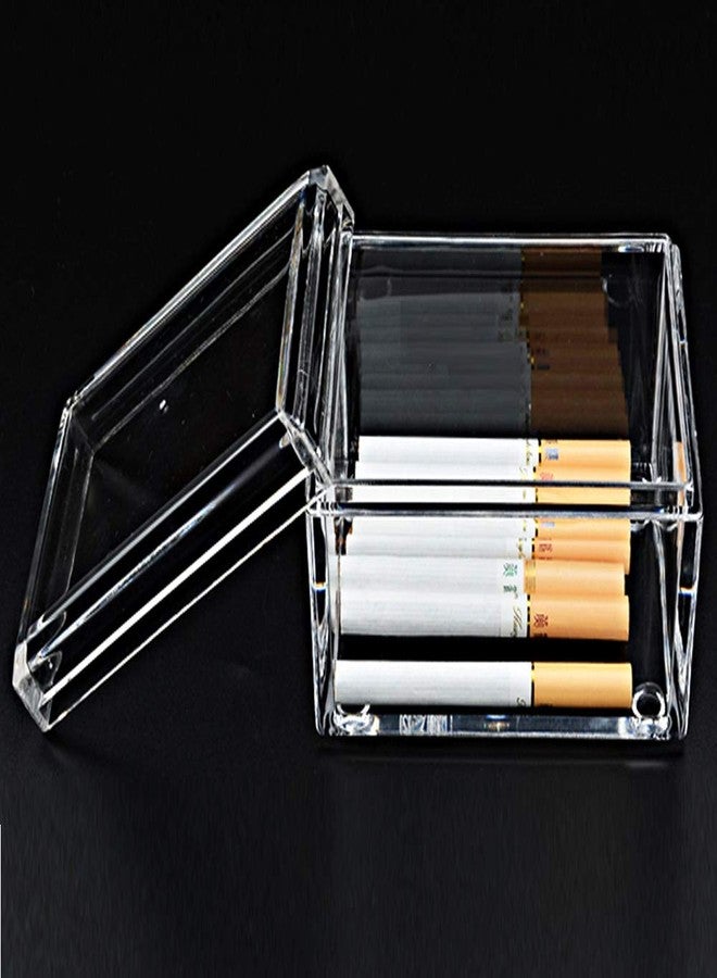Yakri Acrylic Tea Bags Caddy Organizer,Tea Chest Box,Holder with Lid for Tea Coffee Bags,Small Packets,Sweeteners (10.5x7.5x7cm), YTBH-08328 - Image 4