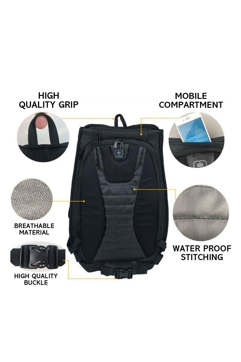 KTM KTM Carbon Fiber Motorcycle Backpack, Waterproof Helmet Storage Bag - 850714  - Image 3