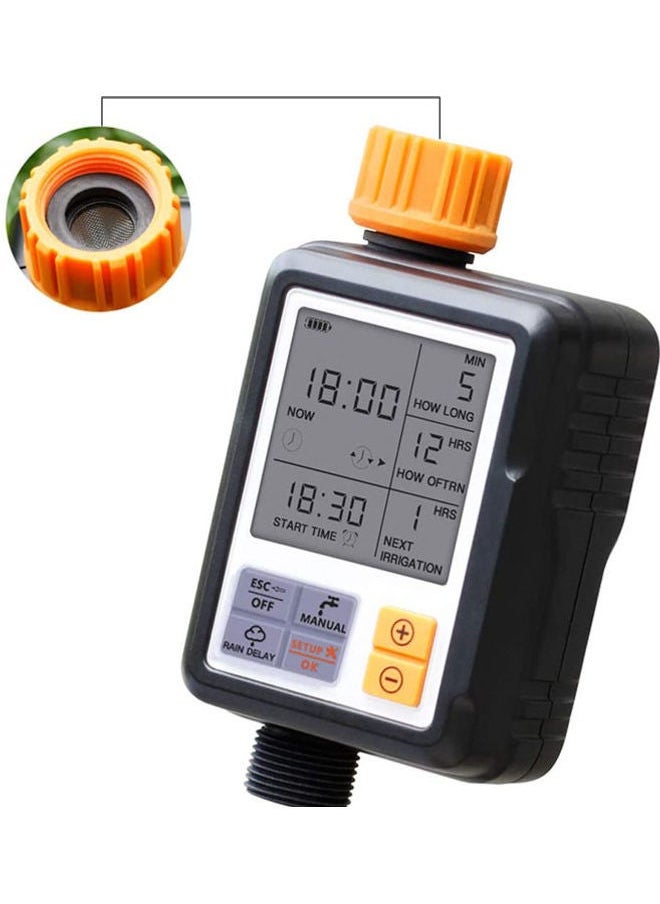 Automatic Water Timer Black/Orange