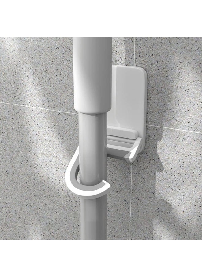 Meetion 2-Pack No-Punch Wall Mount Mop Hooks, Strong Self-Adhesive Mop Holder for Bathroom, Kitchen, Living Room, Balcony  - Image 2