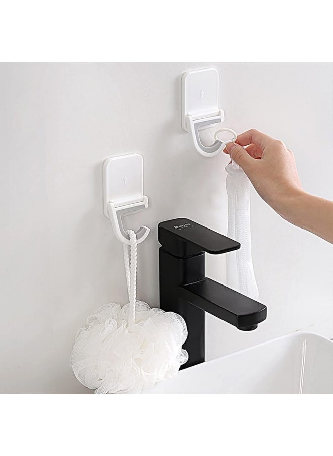 Meetion 2-Pack No-Punch Wall Mount Mop Hooks, Strong Self-Adhesive Mop Holder for Bathroom, Kitchen, Living Room, Balcony  - Image 3