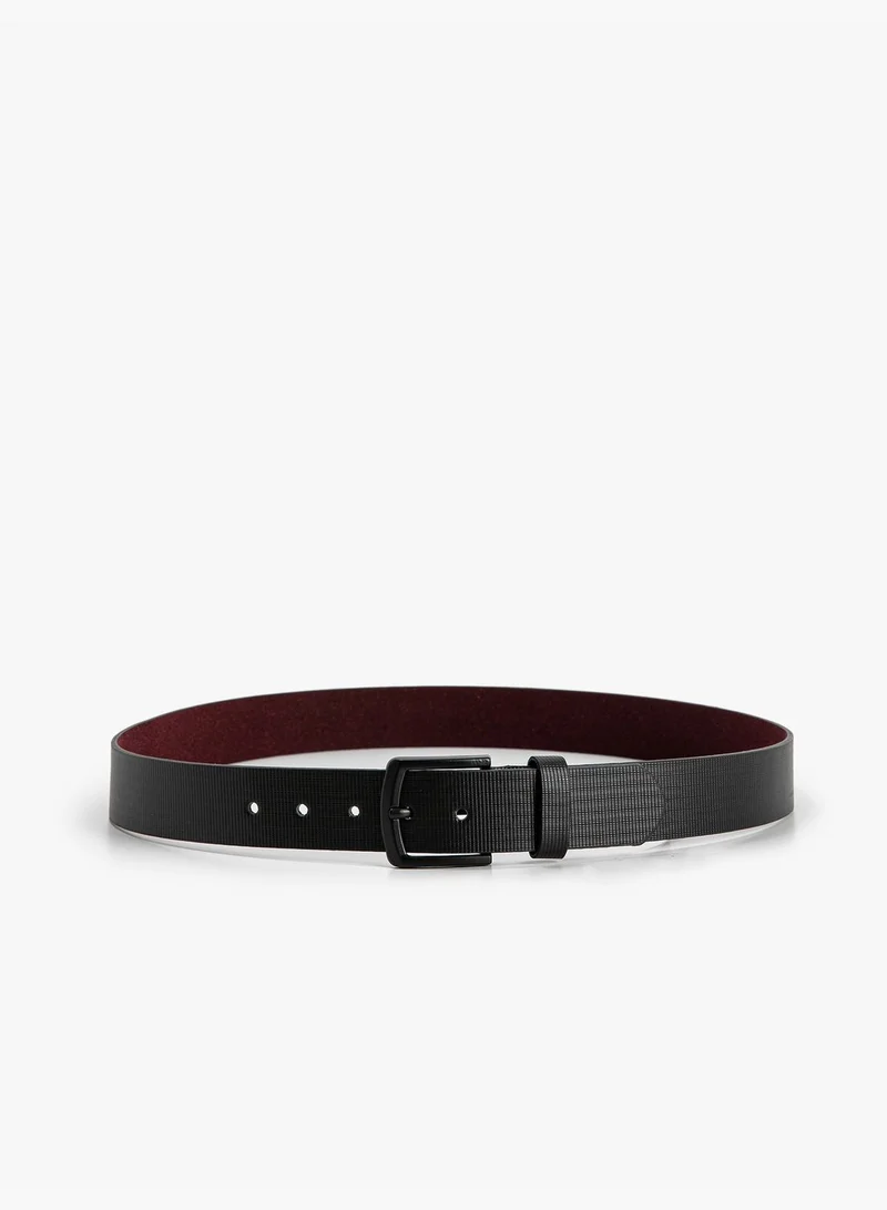 كوتون Belt Faux Leather Metal Buckle Detailed