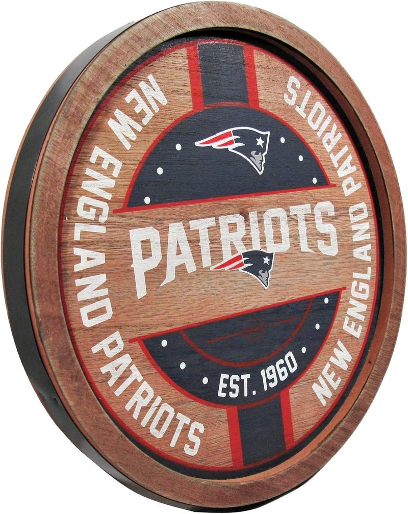 FOCO NFL Team Logo Wooden Barrel Sign - Image 2