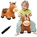 VangeBow Bouncy Horse for Toddlers 13 Inflatable Ride on Bouncy Animal Hopper Toys for 1 2 3 4 5 Year Old Girl Boy Kids First Birthday Gift Outdoor Indoor Soft Play EquipmentPump Included - Image 4