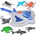 ArtCreativity Sting Ray Transporter Set Includes 1 Stingray Toy with Sounds and 7 Sea Creatures Interactive Ocean Toys for Kids Sea Animal Toys for Kids and Underwater Party Supplies - Image 2