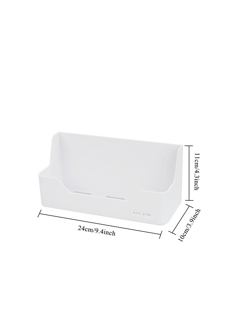 Zikra Storage Caddy Shelf, Bedside Shelf Accessories Organizer, Wall Mount Self Stick On, Suitable for Home, Office, Bedroom Décor (Box Type) - Image 2