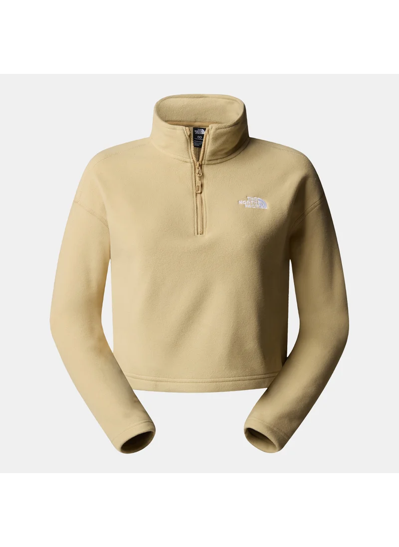 THE NORTH FACE Women's 100 Glacier Cropped 1/4 Zip Sweatshirt