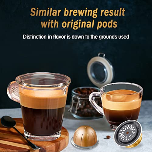 CAPMESSO Reusable Coffee Capsule Lids for Reusable Nespresso Pods Vertuoline, Food Grade Silicone Caps for Every Sizes of Refillable Vertuoline Pods with Scoop and Brush(3PCS Silicone Caps-NO PODS) - Image 2
