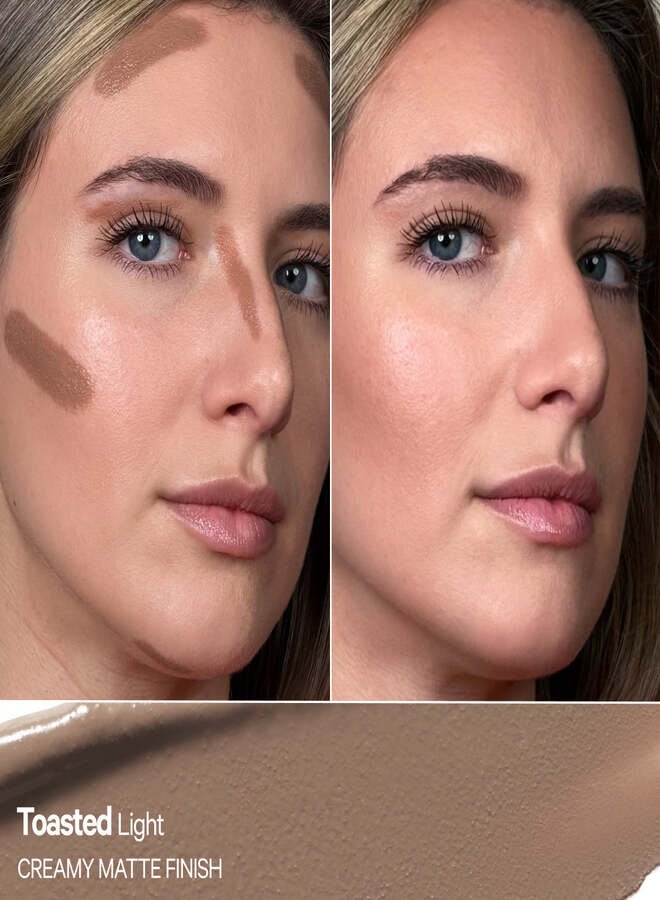 MILK MAKEUP Sculpt Creamy Matte Contour Stick – Toasted (Light), Cream Contour with Hyaluronic Acid, 0.28 oz / 8 g - Image 2