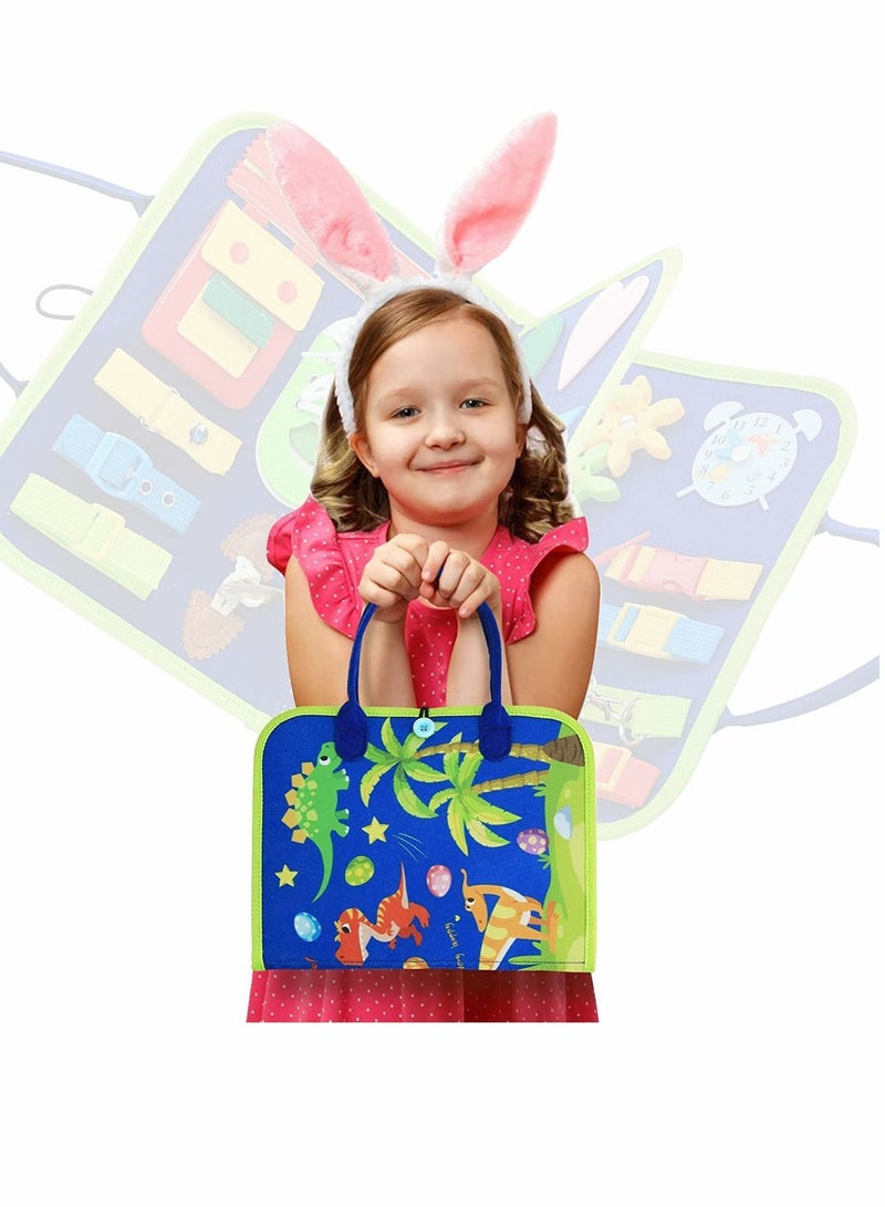 Y&D Busy Board Montessori Toys 20 in 1 Toddlers Sensory Gifts 2 3 4 Year Old Boys Girls for Fine Motor Skills Learn to Dress Early Educational - Image 3