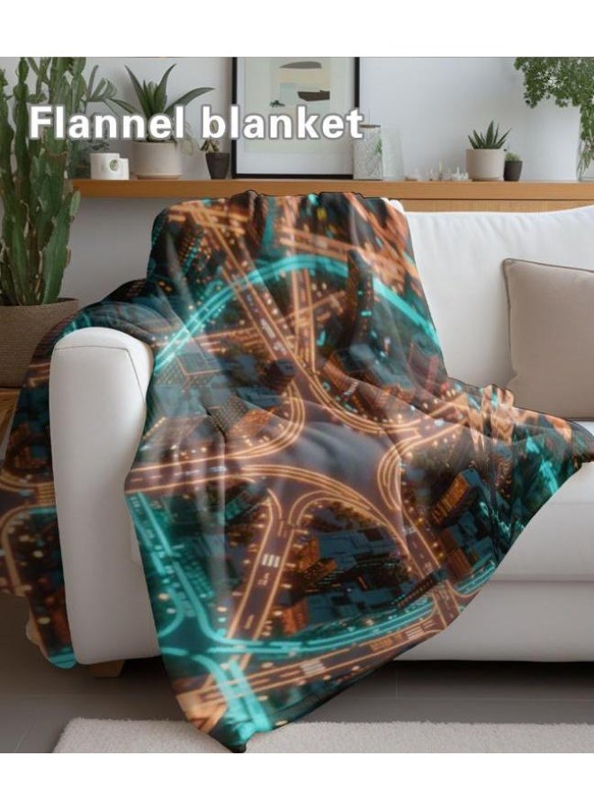 عام بطانية رقيقة من الفانيلا الكرتونية للأطفال أو الطلاب (دافئة ومريحة ومناسبة للنوم والألعاب) 100 سم * 150 سم - Image 5